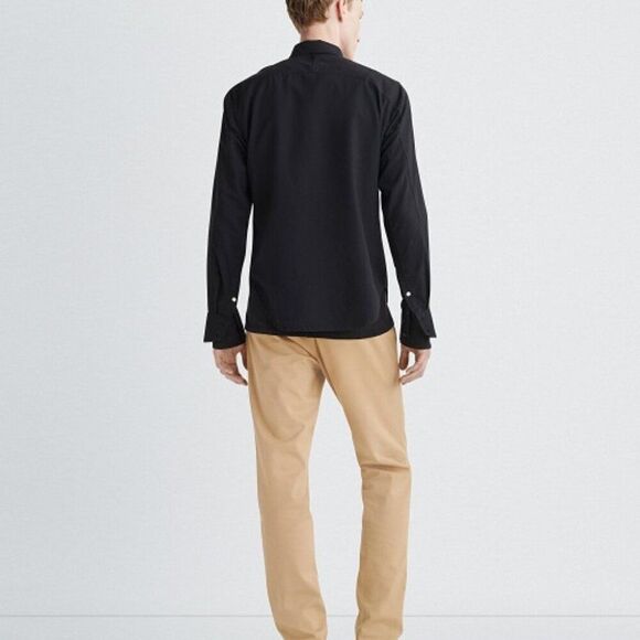 Rag & Bone Fit 2 Tomlin Cotton Oxford Button-Up Shirt Slim Fit Black Size XXL - Picture 3 of 7